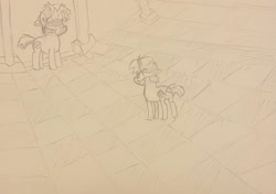 Size: 2597x1828 | Tagged: safe, artist:supersonicrainboom, derpibooru exclusive, earth pony, pony, atg 2024, boyfriend (friday night funkin), friday night funkin', hat, newbie artist training grounds, ponified, silly billy, traditional art
