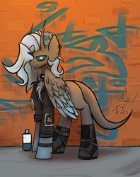 Size: 1802x2271 | Tagged: safe, artist:ashel_aras, oc, oc only, hybrid, pony, boots, brick, clothes, hybrid oc, shoes, sketch, solo, suit