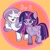 Size: 1000x1000 | Tagged: safe, potion nova, twilight sparkle, alicorn, pony, unicorn, g4, g4.5, my little pony: pony life, duo, duo female, female, horn, twilight sparkle (alicorn)