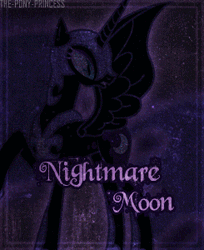 Size: 245x300 | Tagged: safe, artist:the-pony-princess, nightmare moon, alicorn, pony, g4, animated, female, gif, lightning, mare