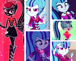 Size: 400x320 | Tagged: safe, edit, edited screencap, screencap, sonata dusk, equestria girls, g4, my little pony equestria girls: rainbow rocks, collage, female, gem, siren gem