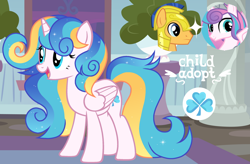 Size: 1280x840 | Tagged: safe, artist:vi45, flash sentry, princess flurry heart, oc, alicorn, pony, g4, crack ship offspring, female, mare, offspring, older, older flurry heart, parent:flash sentry, parent:princess flurry heart, parents:flurrysentry, sparkly mane