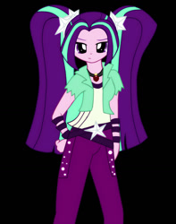 Size: 1024x1299 | Tagged: safe, artist:sonatadusklover, aria blaze, equestria girls, g4, 2016, black background, gem, old art, simple background, siren gem, solo