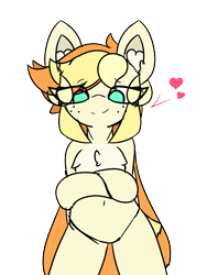 Size: 6000x8000 | Tagged: safe, artist:sodapop sprays, oc, oc only, oc:sodapop sprays, pegasus, pony, semi-anthro, ankha zone, belly button, chest fluff, crossed arms, ear fluff, eye clipping through hair, heart, looking at you, looking down, looking down at you, meme, rough sketch, simple background, solo, transparent background