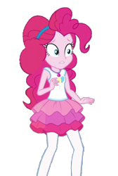 Size: 1002x1492 | Tagged: safe, artist:blockslikepl, edit, edited screencap, screencap, pinkie pie, human, equestria girls, g4, background removed, clothes, female, not a vector, rah rah skirt, simple background, skirt, solo, transparent background