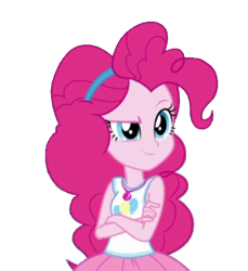 Size: 666x726 | Tagged: safe, artist:blockslikepl, edit, edited screencap, screencap, pinkie pie, human, equestria girls, g4, background removed, female, not a vector, simple background, solo, transparent background