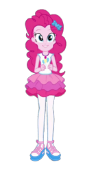 Size: 836x1492 | Tagged: safe, artist:blockslikepl, edit, edited screencap, screencap, pinkie pie, human, equestria girls, g4, background removed, female, not a vector, simple background, solo, transparent background