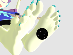 Size: 5000x3750 | Tagged: safe, artist:dragonalex555, juniper montage, equestria girls, g4, 3d, barefoot, feet, female, fetish, foot fetish, foot focus, giant human, giantess, guitar, macro, mmd, musical instrument, nail polish, soles, solo, toenail polish, toenails, toes