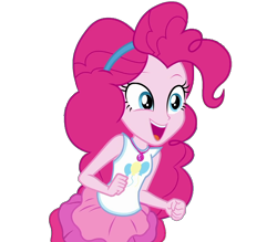 Size: 1234x1080 | Tagged: safe, artist:blockslikepl, edit, edited screencap, screencap, pinkie pie, human, equestria girls, g4, background removed, clothes, female, not a vector, rah rah skirt, simple background, skirt, solo, transparent background