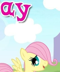 Size: 262x313 | Tagged: safe, gameloft, fluttershy, pegasus, pony, g4, my little pony: magic princess, ay, cropped, english, female, filly, filly fluttershy, foal, meme, solo, text, wow! glimmer, younger