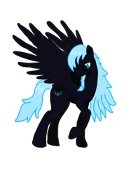 Size: 1832x2444 | Tagged: safe, artist:visserex52, oc, oc only, oc:midnight lancer, pegasus, concave belly, female, simple background, slender, solo, tall, thin, transparent background