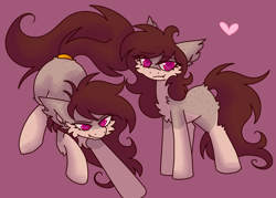 Size: 2800x2000 | Tagged: safe, artist:php193, oc, oc only, oc:delirium, earth pony, pony, body freckles, cheek fluff, colored background, ear freckles, female, freckles, mare, solo, wingding eyes