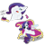 Size: 1560x1560 | Tagged: safe, artist:zeccy, rarity, pony, unicorn, g4, atg 2024, crying, drama queen, fainting couch, female, food, grey hair, horn, ice cream, mare, marshmelodrama, newbie artist training grounds, rarity being rarity, running makeup, simple background, solo, transparent background