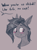 Size: 750x1020 | Tagged: safe, artist:stray prey, oc, oc only, oc:acidia, pony, unicorn, blushing, bust, ear piercing, earring, female, gen alpha, horn, jewelry, offscreen character, piercing, portrait, simple background, skibidi toilet, slang, solo, speech bubble, unicorn oc