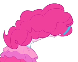 Size: 1844x1475 | Tagged: safe, artist:blockslikepl, edit, edited screencap, screencap, pinkie pie, human, equestria girls, g4, back of head, background removed, clothes, female, rah rah skirt, simple background, skirt, solo, transparent background