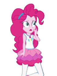 Size: 1118x1492 | Tagged: safe, artist:blockslikepl, edit, edited screencap, screencap, pinkie pie, human, equestria girls, g4, background removed, clothes, female, not a vector, rah rah skirt, simple background, skirt, solo, transparent background