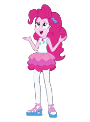 Size: 461x628 | Tagged: safe, artist:blockslikepl, edit, edited screencap, screencap, pinkie pie, human, equestria girls, g4, background removed, clothes, female, not a vector, rah rah skirt, simple background, skirt, solo, transparent background