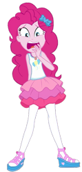 Size: 345x723 | Tagged: safe, artist:blockslikepl, edit, edited screencap, screencap, pinkie pie, human, equestria girls, g4, background removed, clothes, female, not a vector, rah rah skirt, simple background, skirt, solo, transparent background