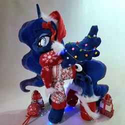 Size: 2992x2992 | Tagged: safe, artist:ponyplushiee, princess luna, alicorn, pony, g4, irl, photo, plushie, solo, toy