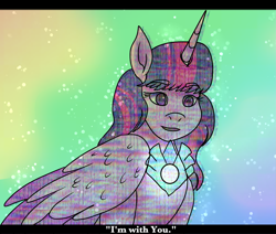 Size: 1415x1200 | Tagged: safe, artist:bluefinarts, twilight sparkle, alicorn, pony, g5, growing pains, my little pony: make your mark, my little pony: make your mark chapter 2, 2022, crystal, earth pony crystal, female, folded wings, hologram, horn, mare, pegasus crystal, prisbeam, scene interpretation, solo, twilight sparkle (alicorn), unicorn crystal, unity crystals, wings