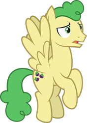 Size: 9537x13477 | Tagged: safe, artist:starryshineviolet, part of a set, huckleberry, pegasus, pony, g4, school raze, absurd resolution, flying, friendship student, male, sad, shocked, shocked expression, simple background, solo, stallion, transparent background, vector