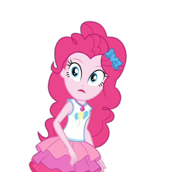 Size: 1488x1492 | Tagged: safe, artist:blockslikepl, edit, edited screencap, screencap, pinkie pie, human, equestria girls, g4, background removed, clothes, female, not a vector, rah rah skirt, simple background, skirt, solo, transparent background