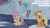 Size: 2000x1125 | Tagged: safe, edit, edited screencap, editor:quoterific, screencap, applejack, fluttershy, rainbow dash, earth pony, pegasus, pony, g4, my little pony: friendship is magic, season 6, the crystalling, female, mare, snow, snowfall, trio, trio female