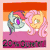 Size: 1080x1080 | Tagged: safe, artist:chipchapp, applejack, derpy hooves, fluttershy, pinkie pie, rainbow dash, rarity, twilight sparkle, earth pony, pegasus, pony, unicorn, g4, :o, animated, colored, duo, duo female, ear flick, eyelashes, facing each other, female, flag background, flat colors, frame by frame, gif, head only, horn, kissing, lesbian, lesbian pride flag, loop, mare, no catchlights, nose kiss, open mouth, pride, pride flag, profile, rainbow dash gets all the mares, ship:appledash, ship:derpydash, ship:flutterdash, ship:pinkiedash, ship:raridash, ship:twidash, shipping, smiling, sparkles, stars, text