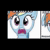 Size: 500x500 | Tagged: safe, edit, rainbow dash, pony, animated, loud, low quality, open mouth, shitposting, solo, sound warning, the follower lost their life, webm