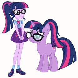 Size: 894x894 | Tagged: safe, artist:qbert2kcat, sci-twi, twilight sparkle, equestria girls, g4, solo