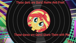 Size: 1100x618 | Tagged: safe, artist:ktd1993, edit, edited screencap, screencap, sunset shimmer, equestria girls, friendship through the ages, g4, happy days, solo