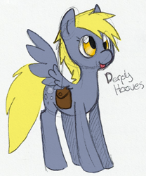 Size: 569x683 | Tagged: safe, artist:llimus, derpy hooves, pony, simple background, solo, tongue out, white background