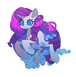 Size: 1220x1230 | Tagged: dead source, safe, artist:cutesykill, rarity, pony, unicorn, g4, big ears, big eyes, blue eyelashes, blue eyes, blue sclera, circle background, cloud, colored, colored horn, colored muzzle, colored pinnae, colored sclera, concave belly, female, horn, in air, leg fluff, long mane, long tail, mare, no catchlights, purple mane, purple tail, ringlets, shiny mane, shiny tail, simple background, slit pupils, smiling, solo, sparkly mane, sparkly tail, tail, thick eyelashes, thick legs, thin, unicorn horn, white background, white coat