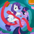 Size: 2048x2048 | Tagged: safe, artist:rayelli, rarity, twilight sparkle, pony, unicorn, g4, cute, duo, duo female, female, horn, lesbian, looking at you, lying down, mare, on back, ship:rarilight, shipping, show accurate, unicorn twilight