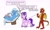 Size: 2428x1443 | Tagged: safe, artist:termyotter, starlight glimmer, trixie, dragon, pony, g4, atg 2024, food, horn, horn ring, newbie artist training grounds, popcorn, ring, simple background, trio, white background