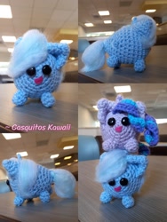 Size: 2048x2730 | Tagged: safe, artist:casquitos kawaii, starlight glimmer, trixie, unicorn, g4, amigurumi, crochet, duo, duo female, female, handmade, horn, irl, photo, plushie