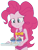 Size: 1927x2520 | Tagged: safe, edit, edited screencap, editor:mrtoonlover83, screencap, pinkie pie, human, equestria girls, g4, background removed, bare shoulders, clothes, cupcake, female, food, geode of sugar bombs, magical geodes, not a vector, one-piece swimsuit, pinkie pie swimsuit, simple background, sleeveless, solo, swimsuit, transparent background, tray