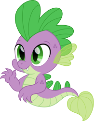 Size: 1248x1600 | Tagged: safe, artist:cloudy glow, spike, dragon, sea dragon, g4, cute, cute little fangs, fangs, male, simple background, smiling, solo, species swap, spikabetes, spike the seadragon, transparent background, vector
