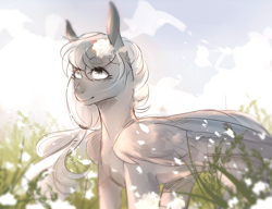 Size: 1891x1451 | Tagged: safe, artist:riressa, oc, oc only, pegasus, pony, female, mare, solo