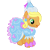 Size: 256x256 | Tagged: safe, gameloft, applejack, earth pony, pony, g4, applejack also dresses in style, beautiful, bow, clothes, dress, female, flower, flower in hair, froufrou glittery lacy outfit, happy, hat, hennin, jewelry, mare, necklace, pretty, princess, princess applejack, puffy sleeves, simple background, smiling, solo, transparent background