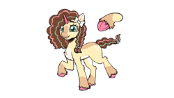 Size: 1920x1080 | Tagged: safe, artist:thesilvercatt, oc, oc only, oc:eve morningsun, pony, unicorn, g5, brown mane, female, full body, horn, mare, reference sheet, simple background, solo, transparent background, unicorn oc, yellow coat