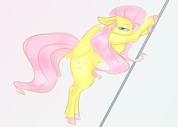 Size: 2800x2000 | Tagged: safe, artist:heavenless, fluttershy, g4, bedroom eyes, bipedal, looking at you