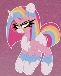 Size: 2000x2487 | Tagged: safe, artist:ladylullabystar, oc, oc only, oc:twinkle star, pony, unicorn, alternate hairstyle, female, glasses, horn, mare, solo