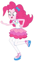 Size: 371x673 | Tagged: safe, artist:blockslikepl, edit, edited screencap, screencap, pinkie pie, human, equestria girls, g4, background removed, clothes, female, rah rah skirt, simple background, skirt, solo, transparent background