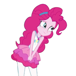 Size: 1280x1280 | Tagged: safe, artist:blockslikepl, edit, edited screencap, screencap, pinkie pie, human, equestria girls, g4, background removed, clothes, female, rah rah skirt, simple background, skirt, solo, transparent background