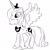 Size: 600x600 | Tagged: safe, artist:mlpblueray, princess luna, alicorn, pony, g4, 2013, female, mare, monochrome, s1 luna, solo