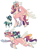 Size: 2199x2878 | Tagged: safe, artist:baylard, princess cadance, oc, oc:mimic (baylard), alicorn, changepony, hybrid, pony, g4, alternate design, duo, duo male and female, eyes closed, female, flying, interspecies offspring, male, mother and child, mother and son, offspring, open mouth, open smile, parent:princess cadance, parent:queen chrysalis, parent:shining armor, parents:shining chrysalis, riding, simple background, smiling, spread wings, step-mother and step son, step-parent and step-child, white background, wings