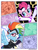 Size: 1250x1665 | Tagged: safe, artist:syrikatgrubiyana, applejack, fili-second, mistress marevelous, pinkie pie, radiance, rainbow dash, rarity, zapp, earth pony, pegasus, pony, unicorn, g4, alternate hairstyle, comic book, female, horn, lasso, mare, mask, mouth hold, power ponies, rope, superhero