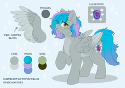Size: 1780x1263 | Tagged: safe, artist:twinkesss, oc, oc only, oc:virtuous hope, pegasus, reference sheet