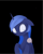 Size: 1675x2092 | Tagged: safe, artist:dusthiel, princess luna, alicorn, pony, g4, atg 2024, black background, duo, female, floppy ears, half body, hoof on shoulder, hooves, looking at someone, mare, newbie artist training grounds, pinpoint eyes, scared, simple background, solo focus, sweat, sweatdrop, sweating profusely